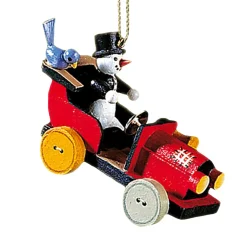 Auto Mit Schneemann