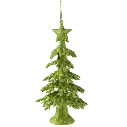 Baumbehang "Baum Mit Glimmer", Hellgrun