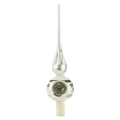 Baumspitze Silber Mit Silbernem Reflex-Stern