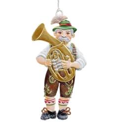 Bayerischer Musiker Mit Tuba