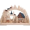 3-D Schwibbögen "Holzfallerhaus", 230V Mit Usb A-Anschluss
