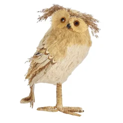 Eule Aus Stroh 31Cm