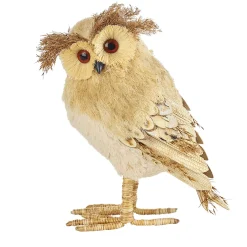 Eule Aus Stroh 25Cm