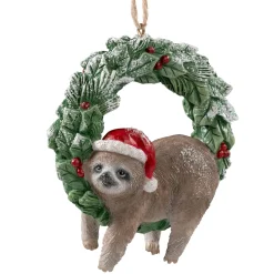 Faultier Im Adventskranz