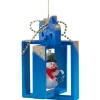 Geschenkpackchen Mit Schneemann, Blau