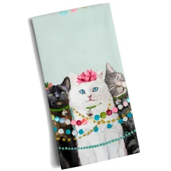 Geschirrtuch Festliche Katzen
