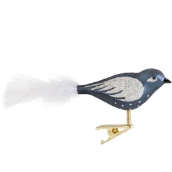 Glasvogel Blau-Silber