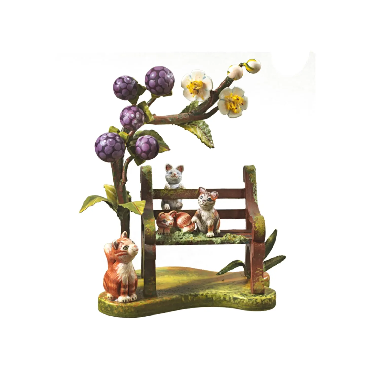 Gluckliche Katzenfamilie