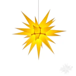Herrnhuter Papierstern, Gelb, 60Cm
