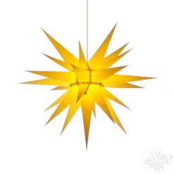 Herrnhuter Papierstern, Gelb, 70Cm