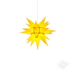 Herrnhuter Papierstern, Gelb, 40Cm