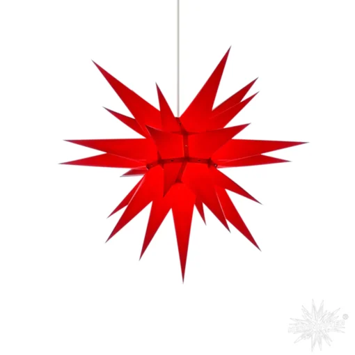 Herrnhuter Papierstern, Rot, 60Cm