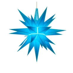 Herrnhuter Stern Blau, 13Cm, Kunststoff