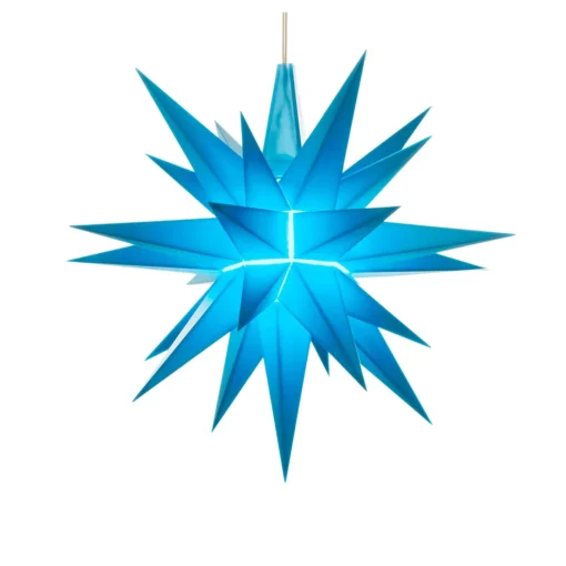 Herrnhuter Stern Blau, 13Cm, Kunststoff