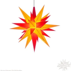 Herrnhuter Stern Rot/Gelb, 40Cm, Papier