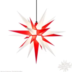Herrnhuter Stern, Weis-Rot, 68 Cm