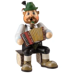 Holzknoddl "Bayerischer Musiker", Rauchermannchen