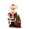 Holzknoddl "Weihnachtsmann Mit Geschenken", Rauchermannchen
