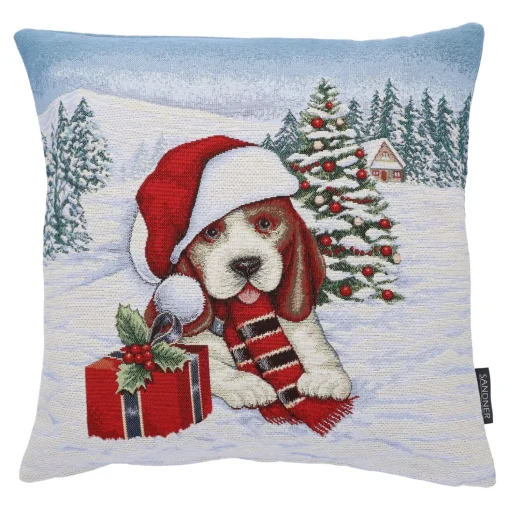 Kissenhulle "Weihnachtshund Max"