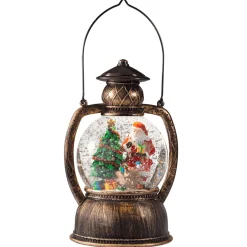 Led Schneelaterne "Bescherung", 20 Cm