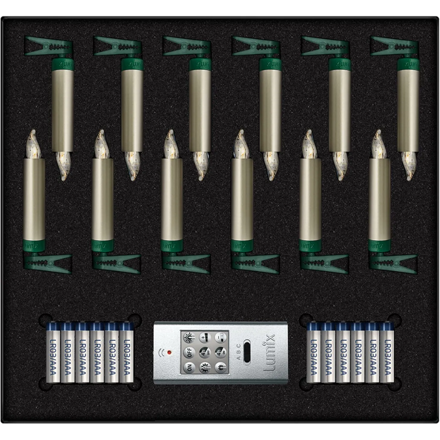 Lumix Superlight Mini 12 Kerzen Basis Set In Cashmere