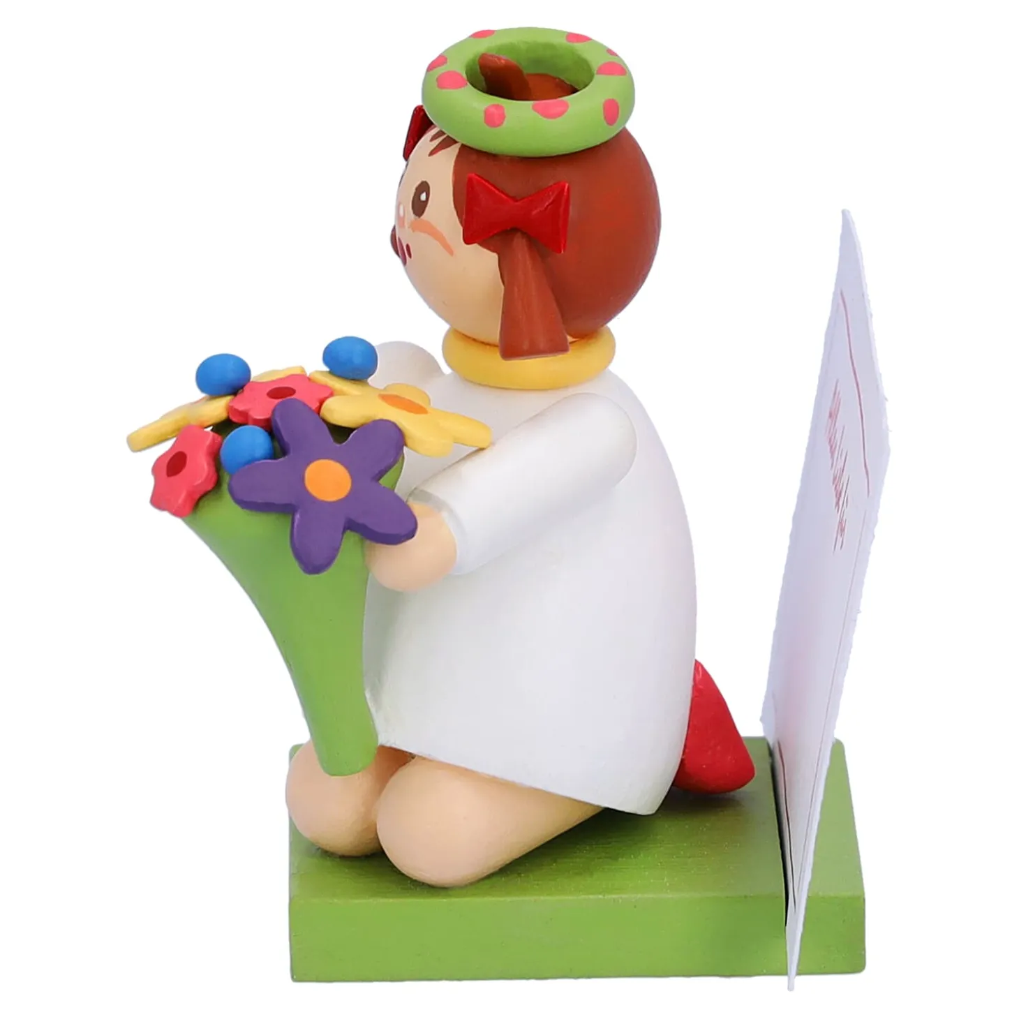 Madchen Mit Blumen "Viele Gruse"