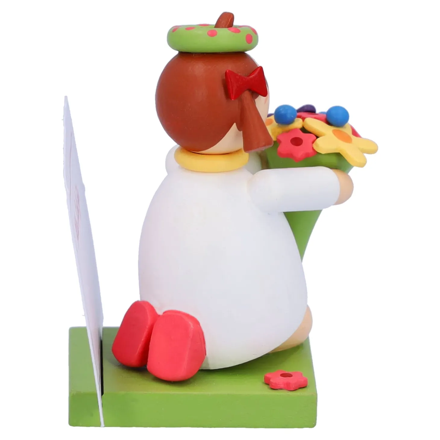 Madchen Mit Blumen "Viele Gruse"