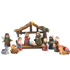 Mini-Krippenstall, 11-Teilig