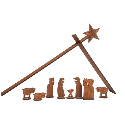 Moderne Weihnachtskrippe, 11-Teiliges Set
