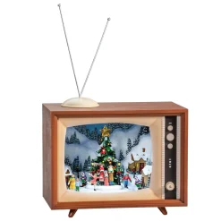 Nostalgiefernseher "Weihnachtsdorf", Spieldose
