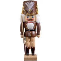 Nussknacker "Gardesoldat", Braun/Lasiert, 30 Cm