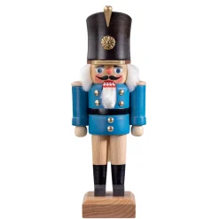 Nussknacker "Gardesoldat", Blau/Lasiert, 20,5 Cm