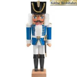 Nussknacker "Husar" Blau, 36Cm