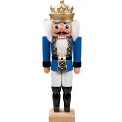Nussknacker "Konig" Blau, 27Cm