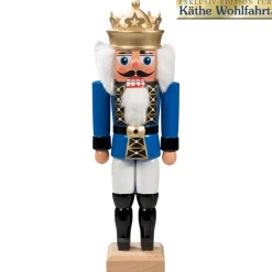 Nussknacker "Konig" Blau, 27Cm