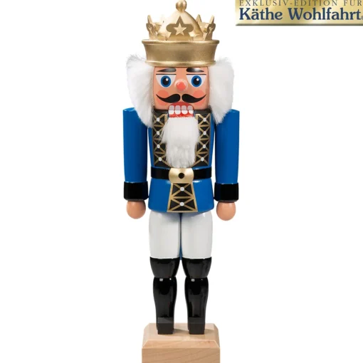 Nussknacker "Konig" Blau, 27Cm