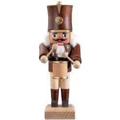 Nussknacker "Trommler", Braun/Lasiert, 20,5 Cm
