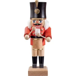 Nussknacker "Trommler", Rot/Lasiert, 20,5 Cm