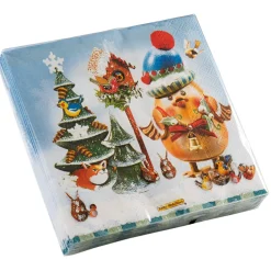 Papierservietten "Wintergezwitscher"