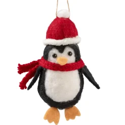 Pinguin Aus Filz Mit Schal Und Mutze