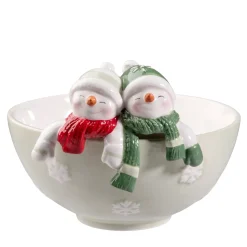 Schale Mit Schneemannern