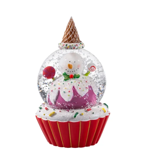 Schneekugel "Muffin Schneemann"
