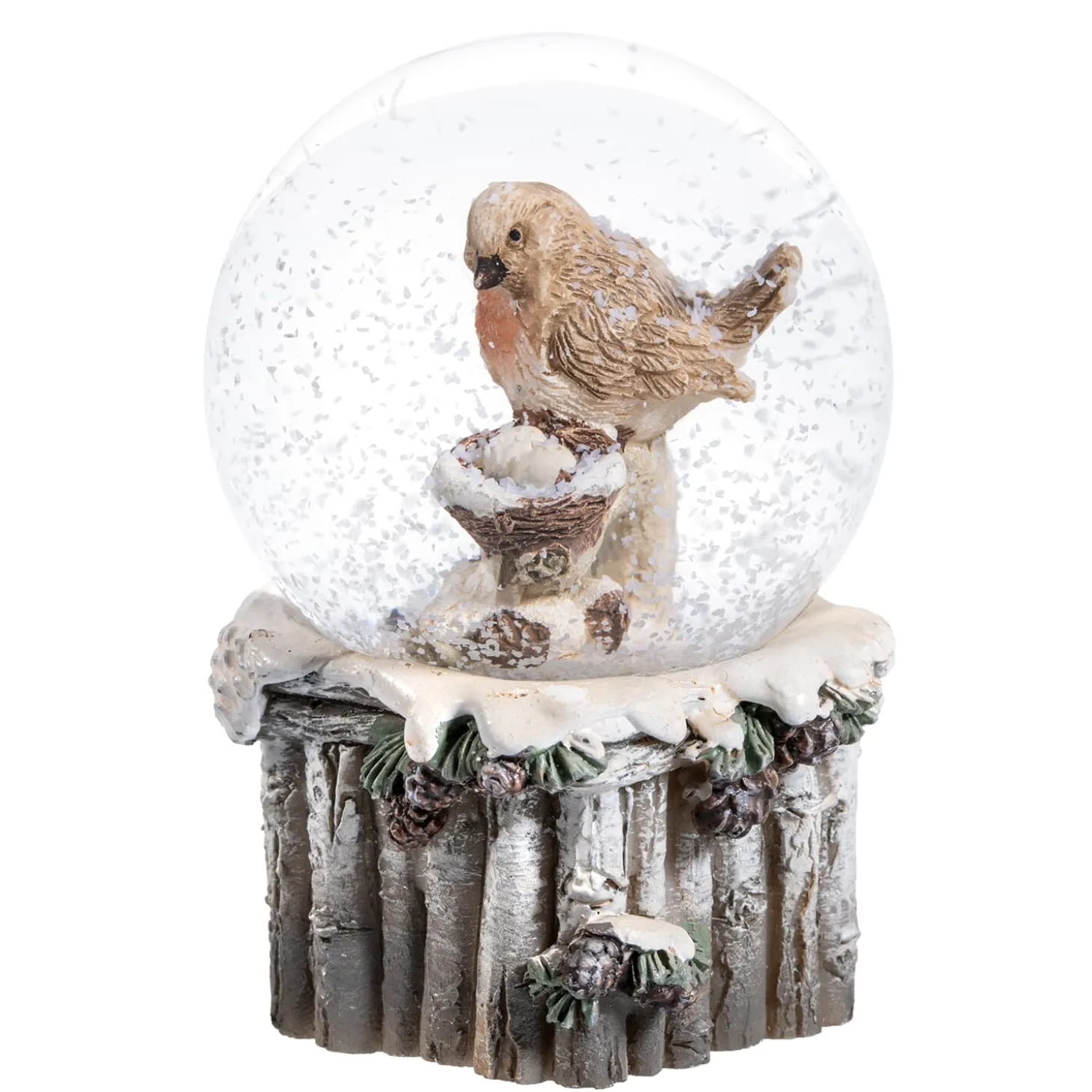 Schneekugel "Rotkehlchen"