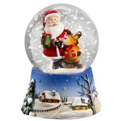 Schneekugel "Santas Rentier"