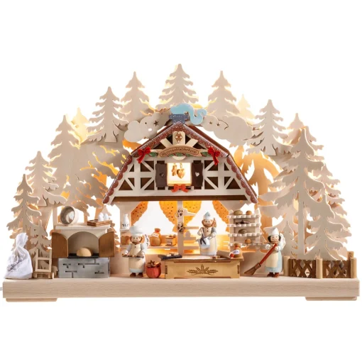 Schwibbögen "In Der Weihnachtsbackerei", 230V Mit Usb A-Anschluss