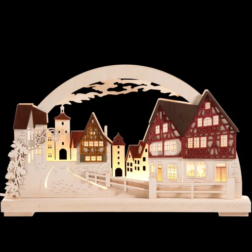 Schwibbögen "Rothenburg Plonlein", 115 V Mit Usb A-Anschluss