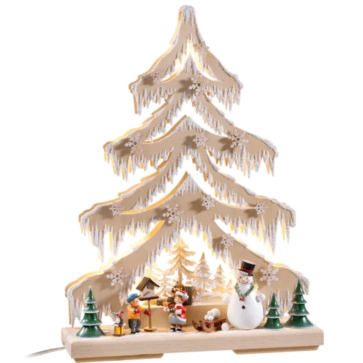 Schwibbögen "Tanne Winterwald", 115V Mit Usb A-Anschluss
