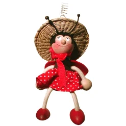 Schwingfigur "Marienkafer Mit Kleidchen"