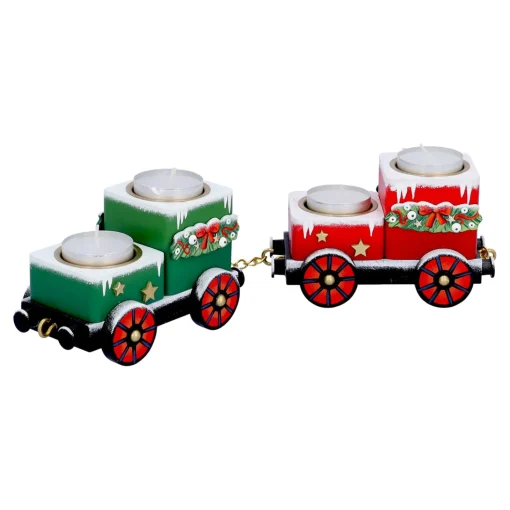 Teelichthalter "Waggons-Weihnachtsreise"