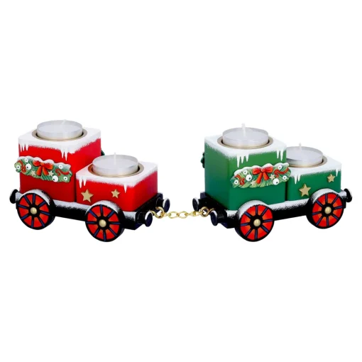 Teelichthalter "Waggons-Weihnachtsreise"